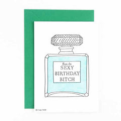 Kaart - 'Eau de Sexy Birthday Bitch'