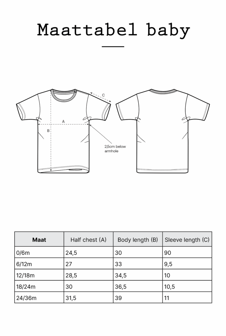 T-shirt Baby 'Moet just niks' - natural raw