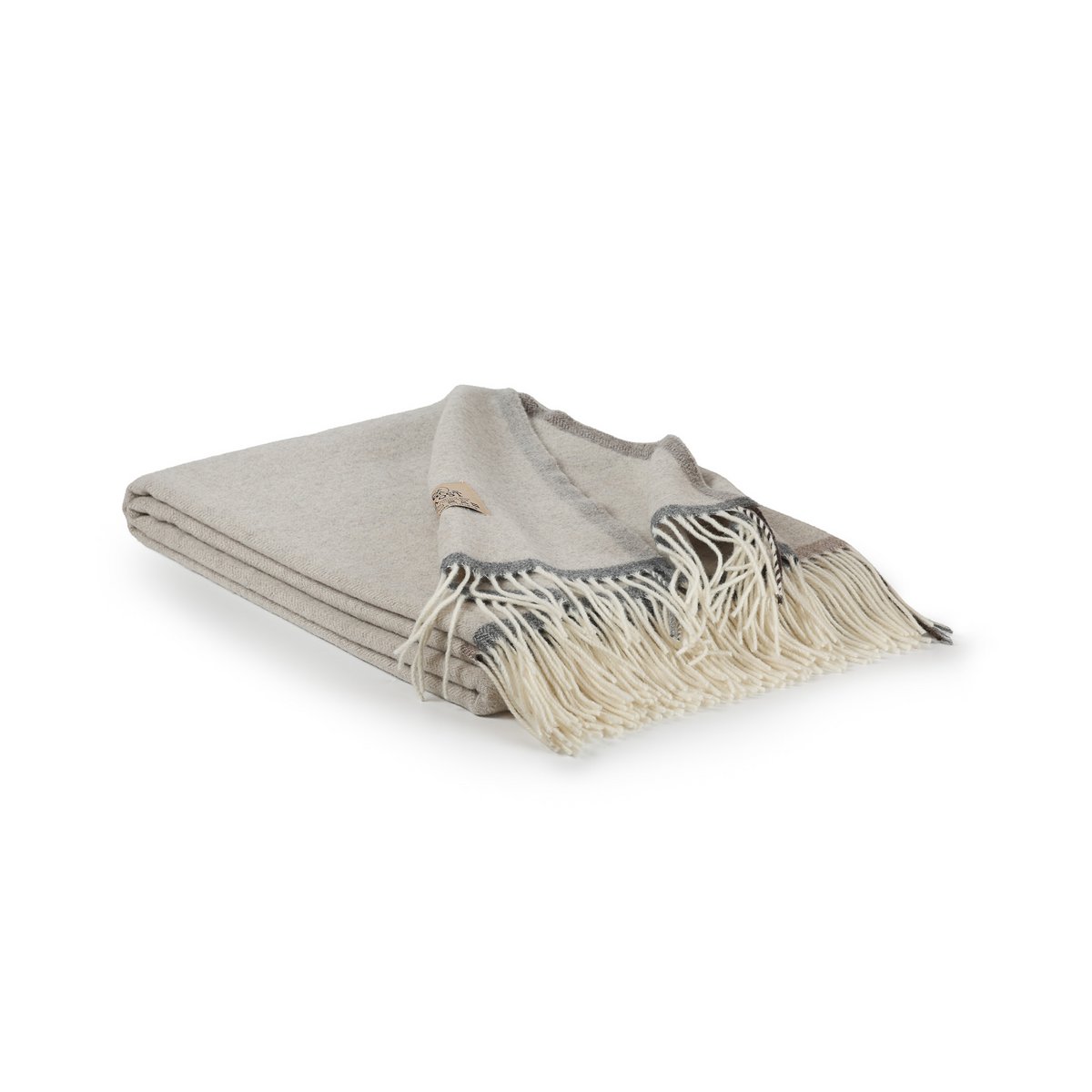 Merino/kasjmier plaid MILANO - beige
