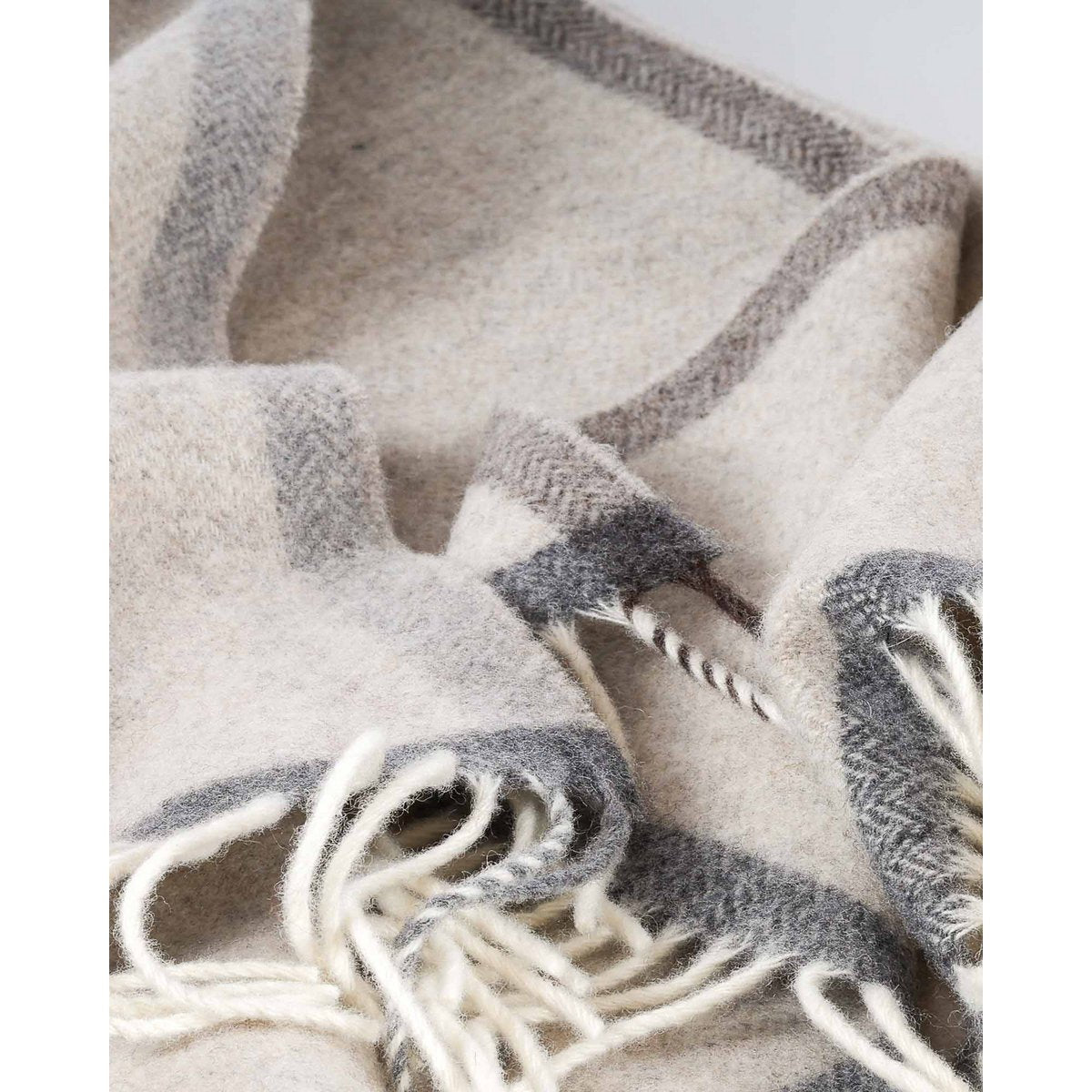 Merino/kasjmier plaid MILANO - beige