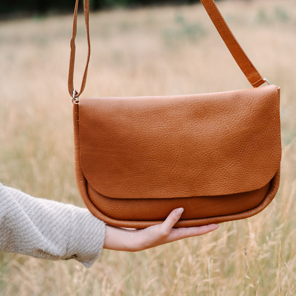 Tas Plant Sitter - Cognac used look