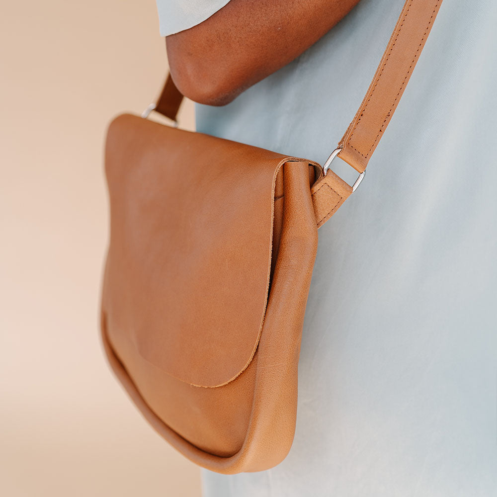 Tas Plant Sitter - Cognac used look