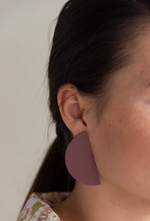 The Sticky Sis Club jewellery | earrings // sunlight - faded burgundy