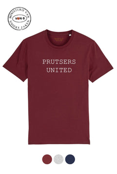 T-shirt  'Prutsers United' - bordeaux