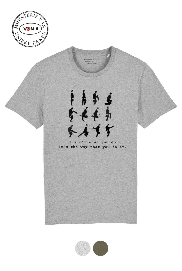 T-shirt  'It ain't what you do...' - grijs