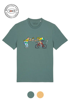 T-shirt  'Flandrien'  - by Tom Cartoon / petrol