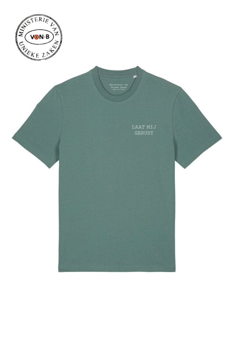 T-shirt 'Laat mij gerust' - green bay