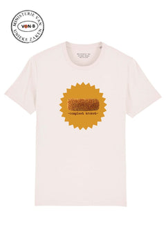 T-shirt 'Compleet Kroket' - vintage white