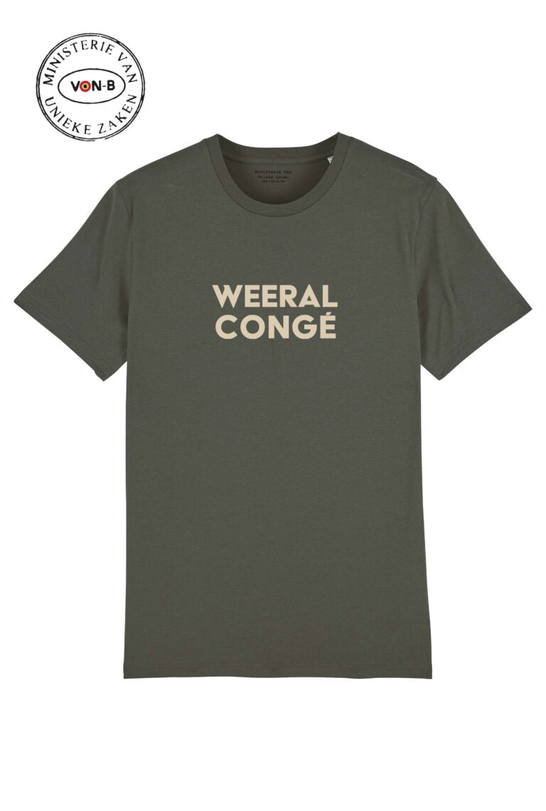 T-shirt 'Weeral congé' - khaki