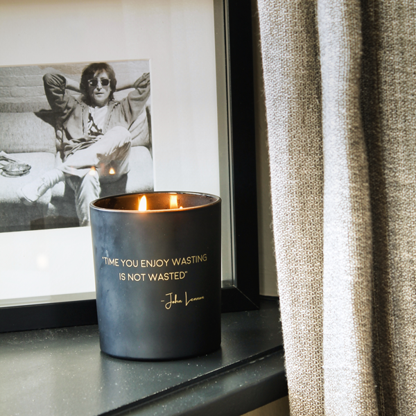 Geurkaars - 'Time you enjoy wasting is not wasted' - John Lennon