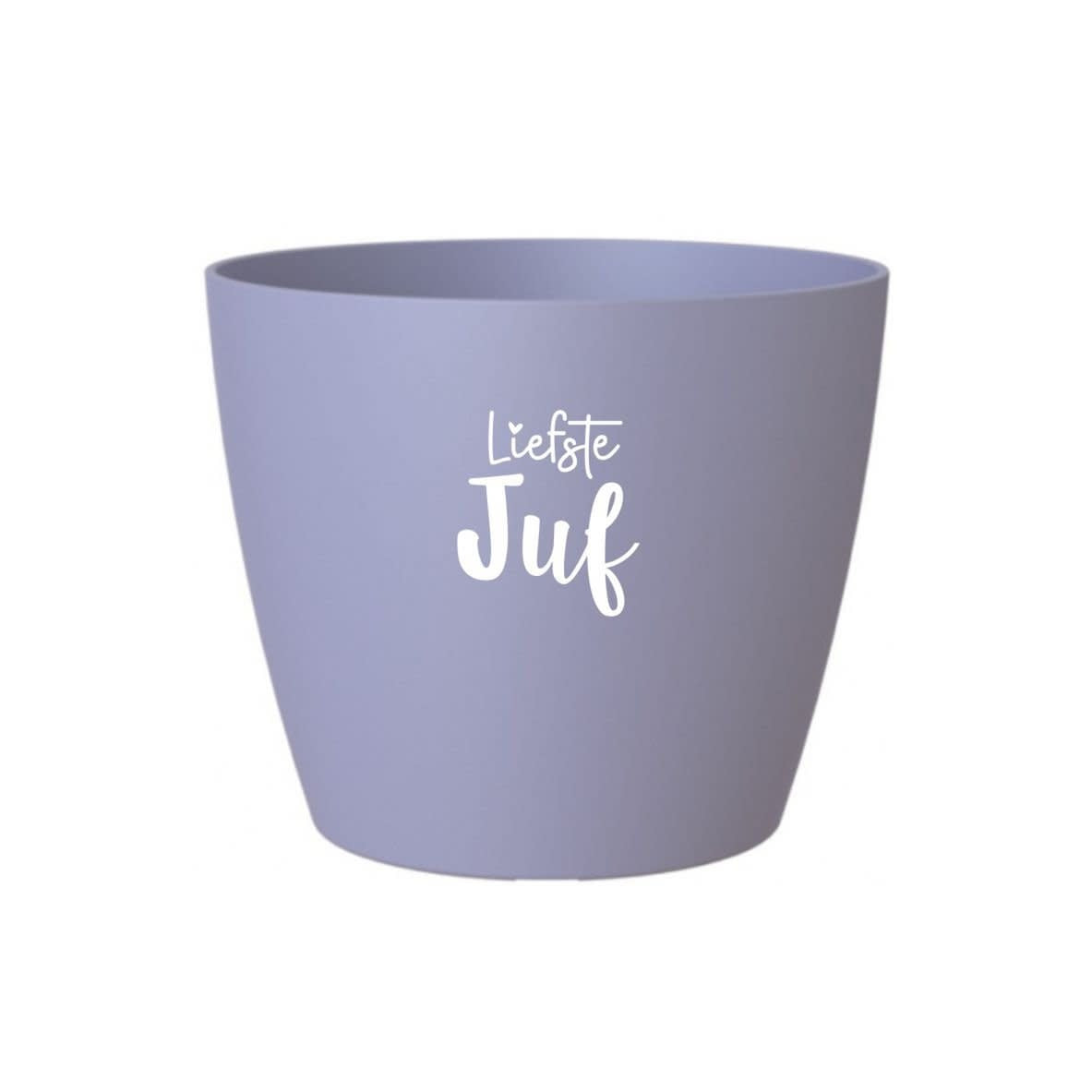 Bloempotje 'Liefste juf' - lila (zonder plantje)