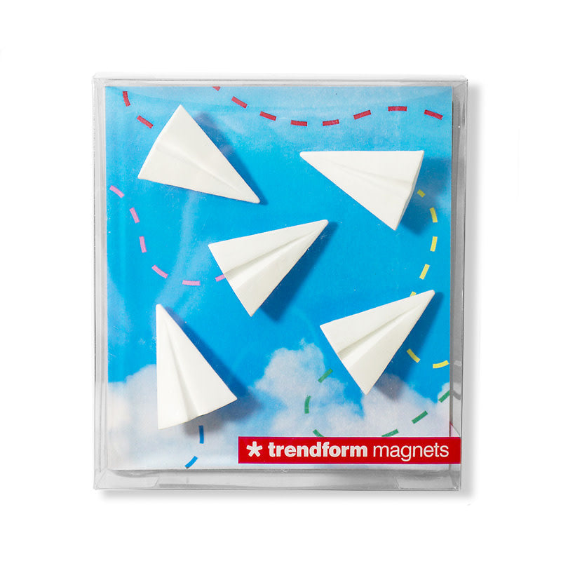Magneten 'Paper plane' - 5 stuks