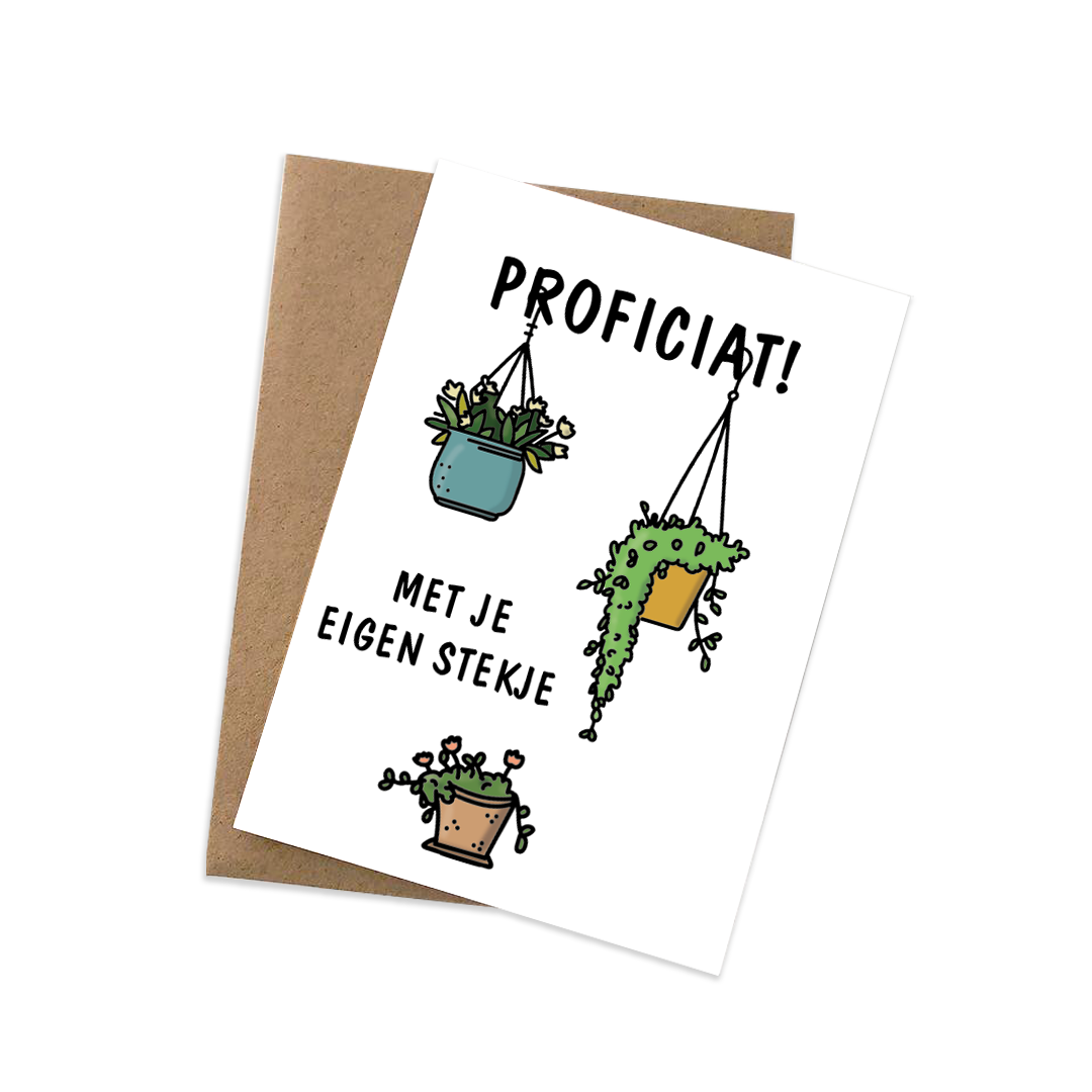 Kaartje Graag-Design 'Eigen stekje'