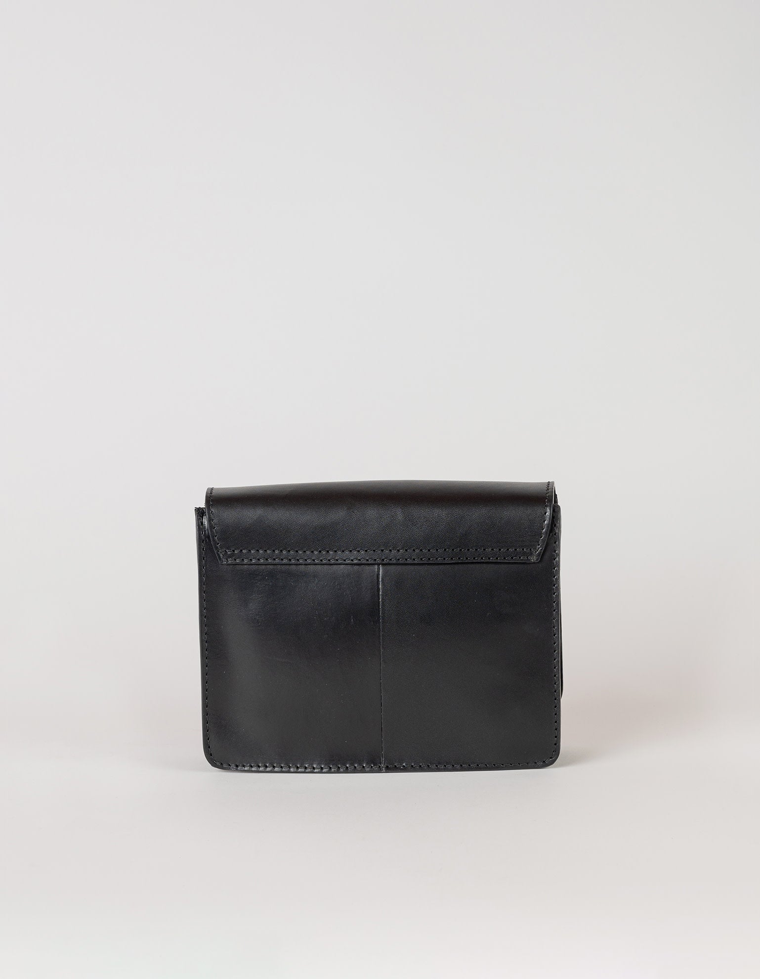 Audrey Mini Black Classic Leather - Checkered Strap