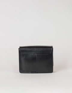 Audrey Mini Black Classic Leather - Checkered Strap