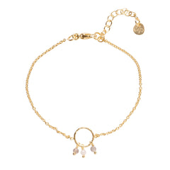 Armband -Careful Labradorite Moonstone - gold plated