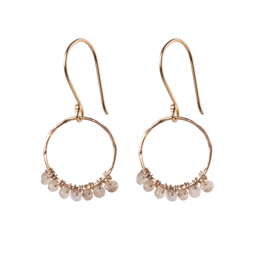Oorhangers - Compassion Citrine - gold plated