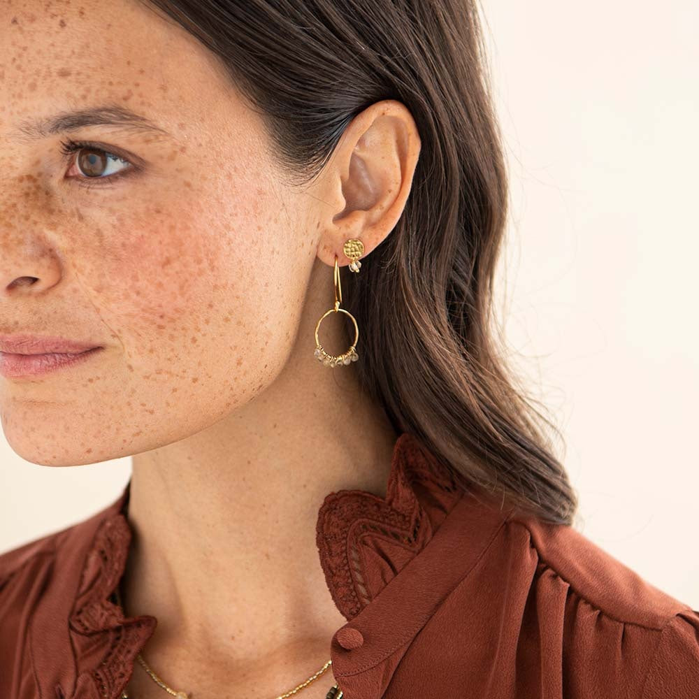 Oorhangers - Compassion Citrine - gold plated