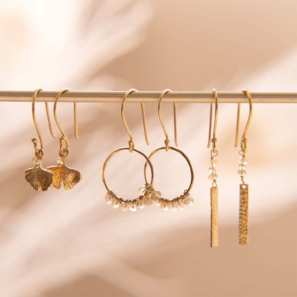 Oorhangers - Compassion Citrine - gold plated