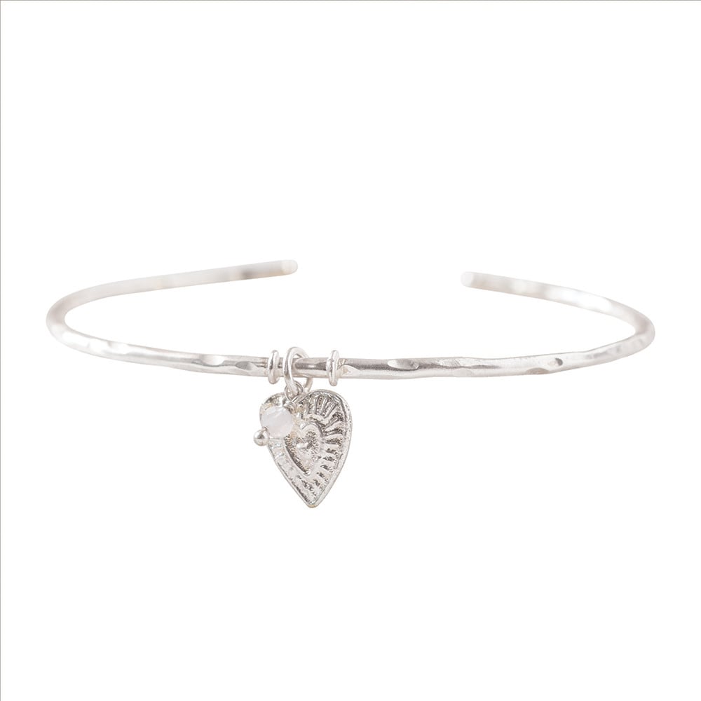 Armband -Memory Rose Quartz -silver plated
