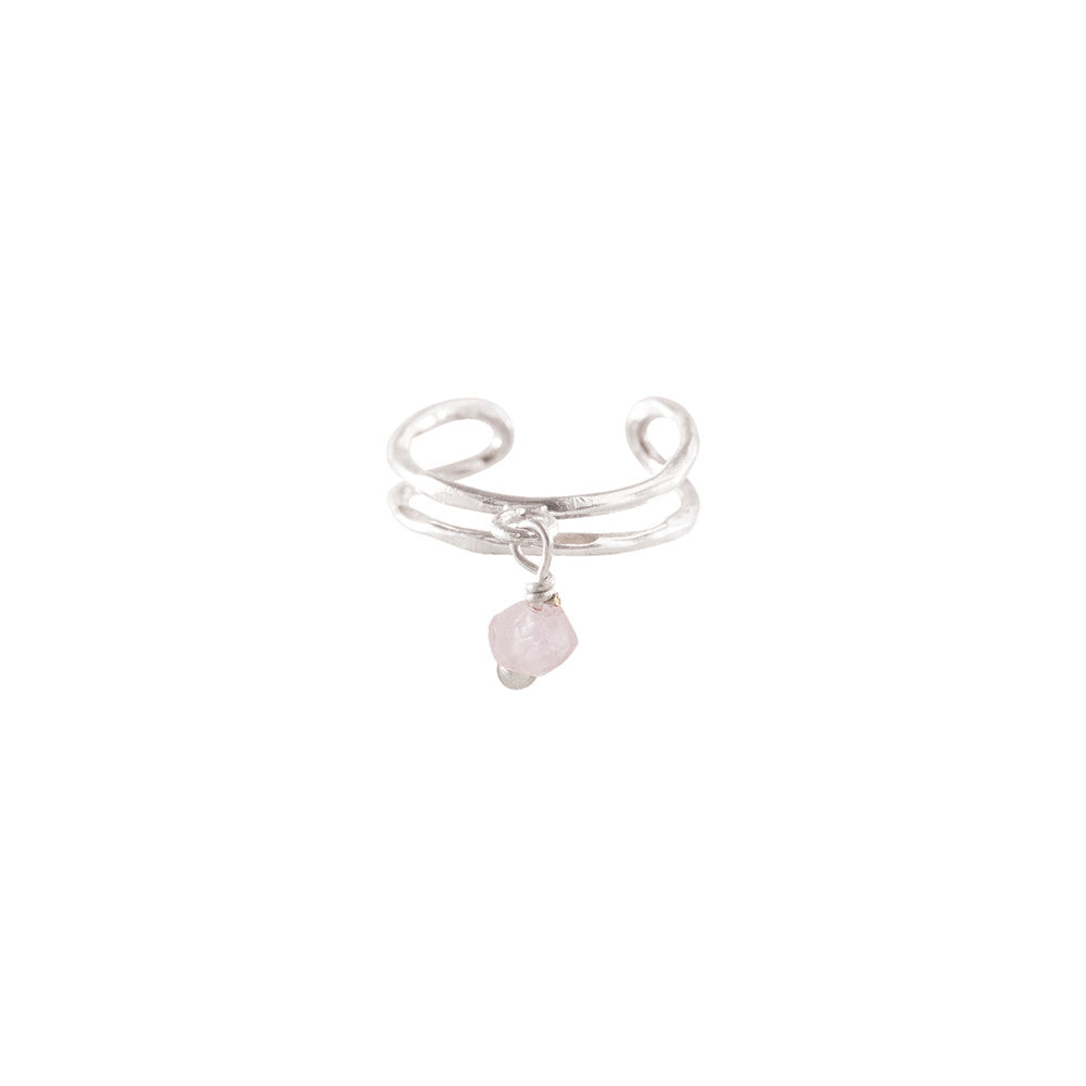 Gemstone Earcuff Rose Quartz