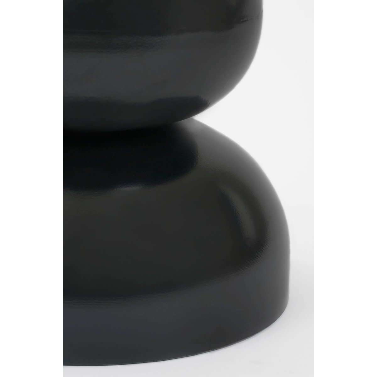 Luna Bijzettafel - H46 xø32 cm - IJzer - Zwart