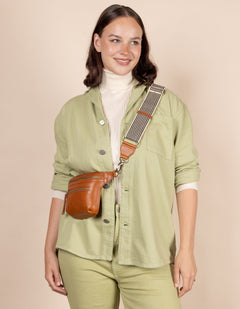 Beck's Bum Bag Cognac Stromboli Leather