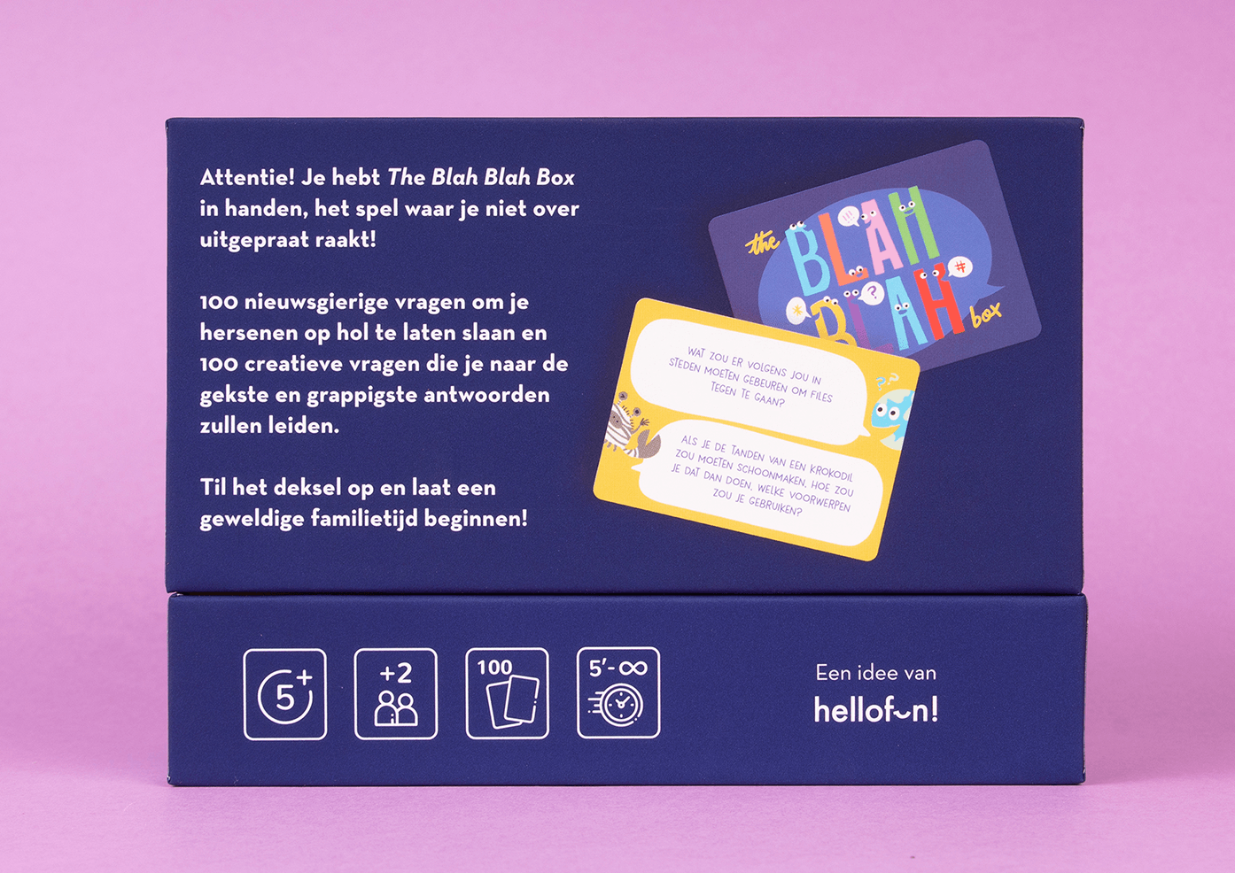 Gezelschapsspel 'Blah Blah' - vragen voor kinderen