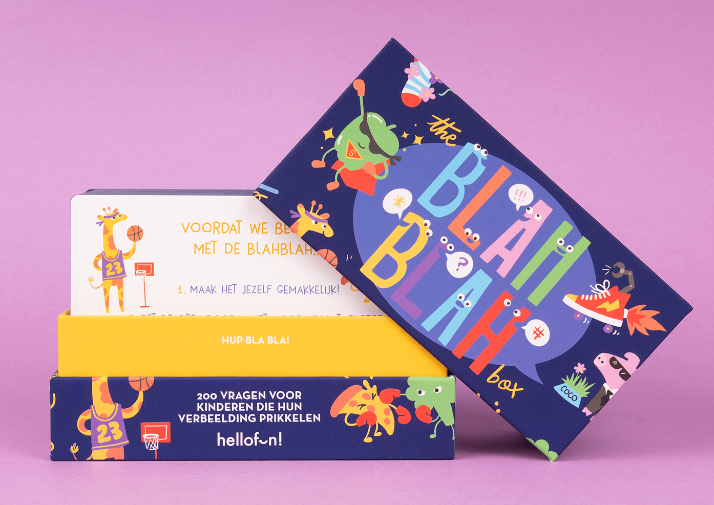 Gezelschapsspel 'Blah Blah' - vragen voor kinderen