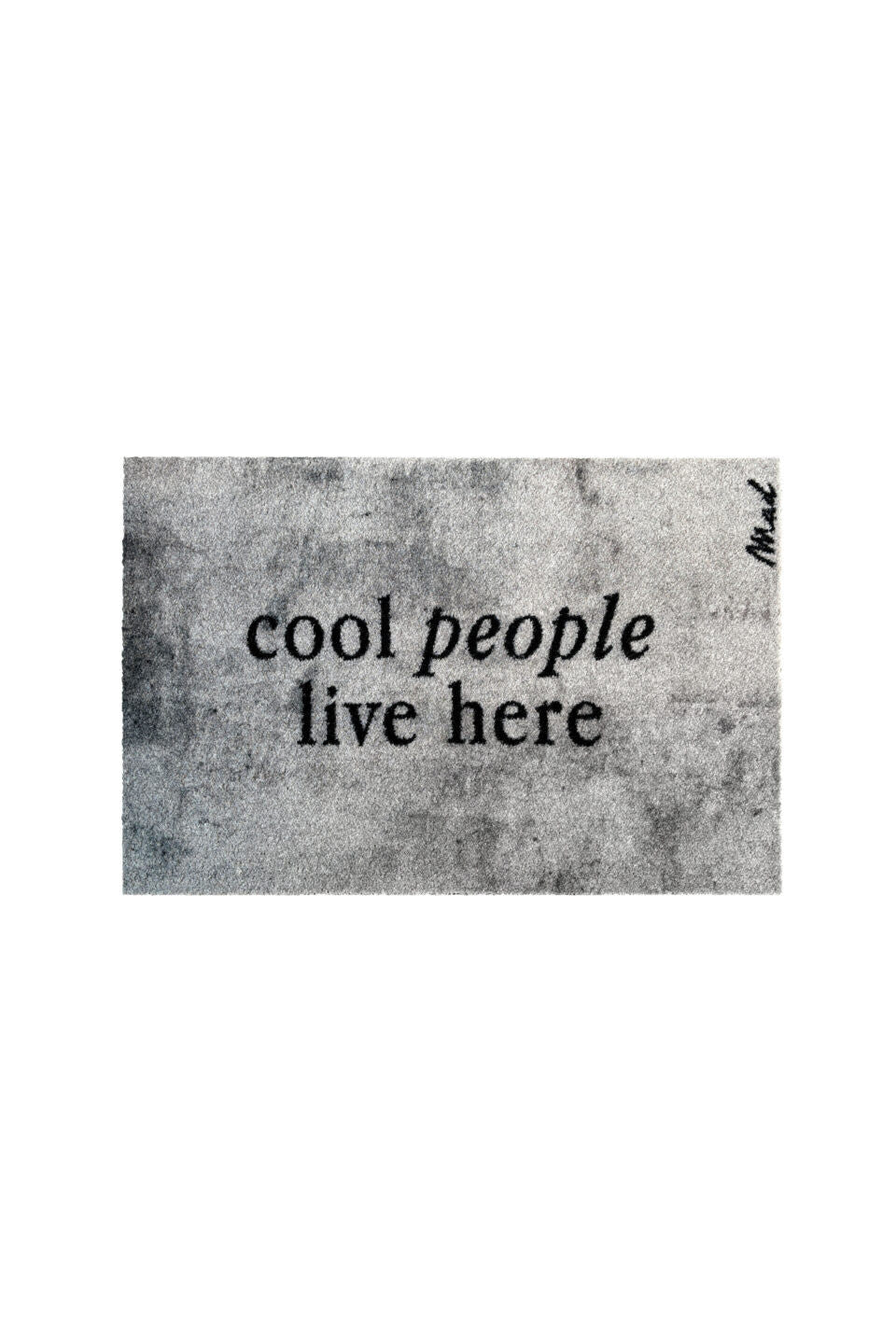 Mat 'Bettie' -Scraper 50 x 75cm  'Cool people live here'