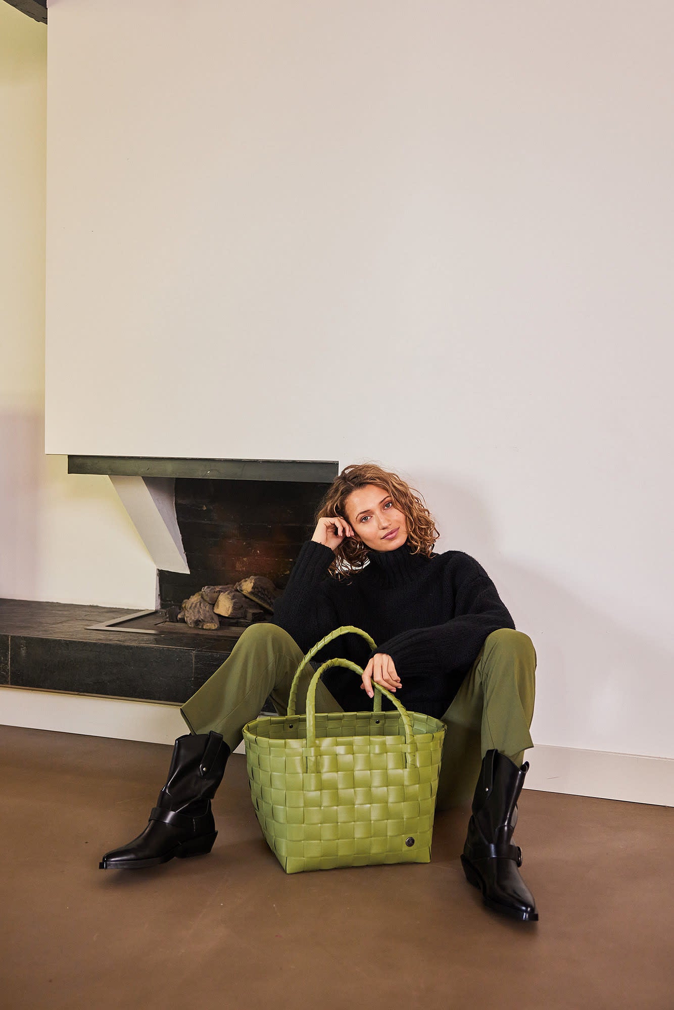 Paris Shopper - Pickle green