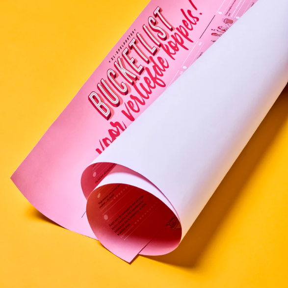 XL Bucketlistposter voor verliefde koppels