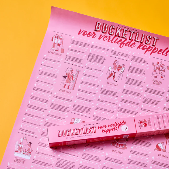 XL Bucketlistposter voor verliefde koppels