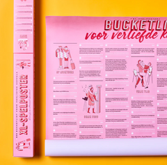 XL Bucketlistposter voor verliefde koppels