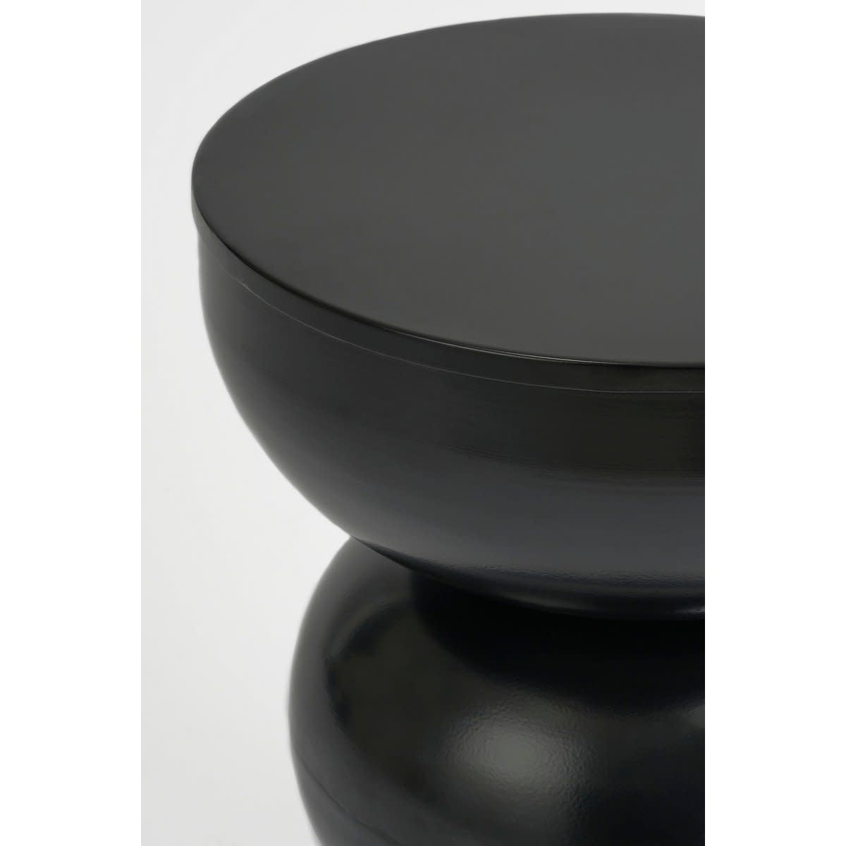 Luna Bijzettafel - H46 xø32 cm - IJzer - Zwart