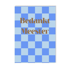 Invulkaart 'Bedankt meester'