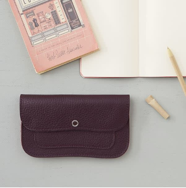 Portemonnee Cat Chase Medium Aubergine