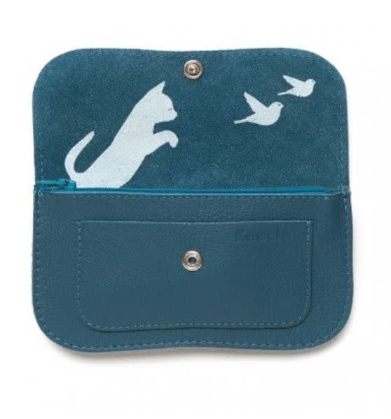 Portemonnee Cat Chase Medium Faded Blue