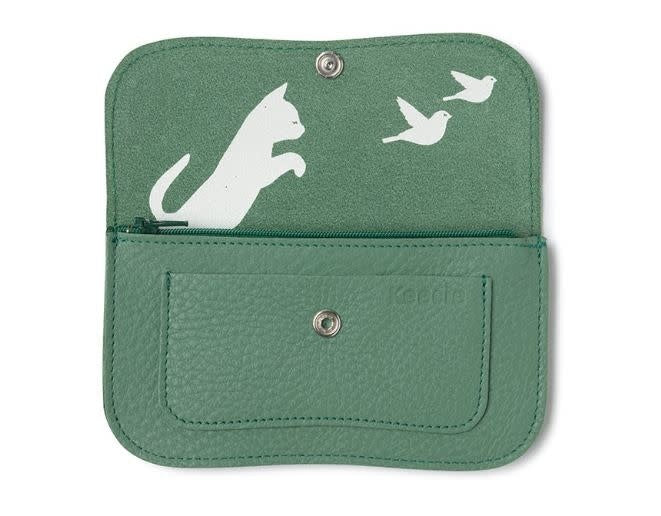 Portemonnee Cat Chase Medium Forest - groen