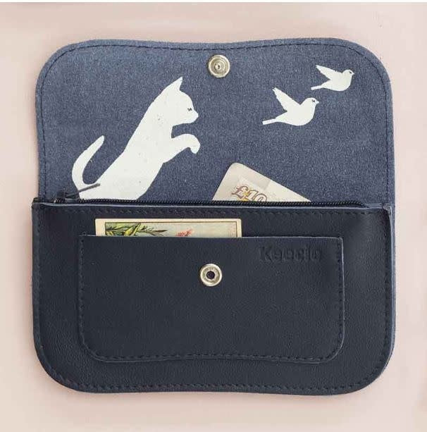 Portemonnee Cat Chase Medium Ink blue
