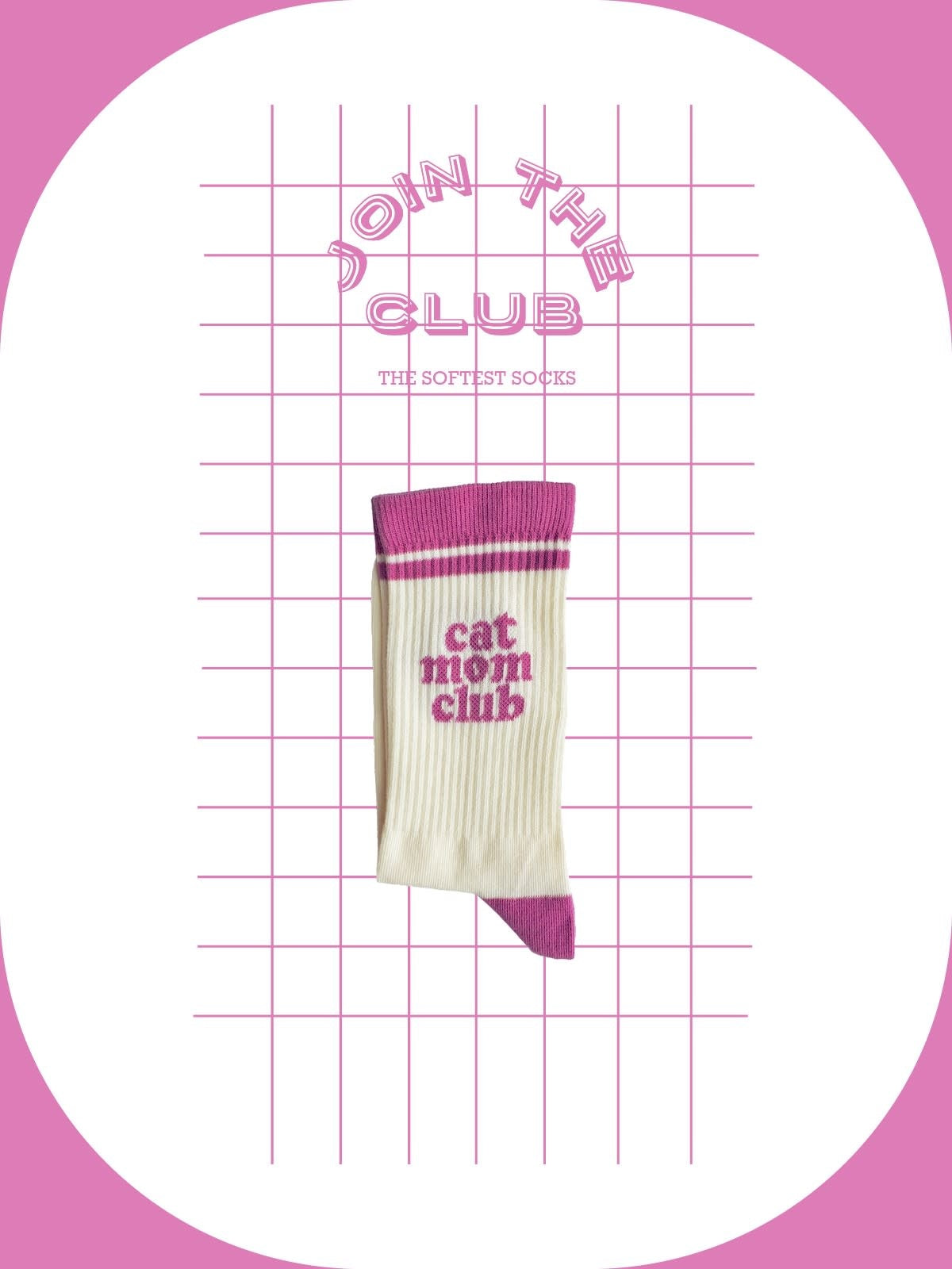 Sokken 'Cat mom club' - maat 37-41