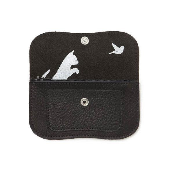 Portemonnee, Cat Chase Small, Black