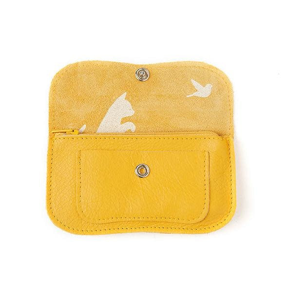 Portemonnee, Cat Chase Small, Yellow