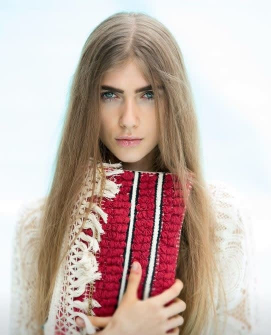 Clutch Burgundy and Ecru