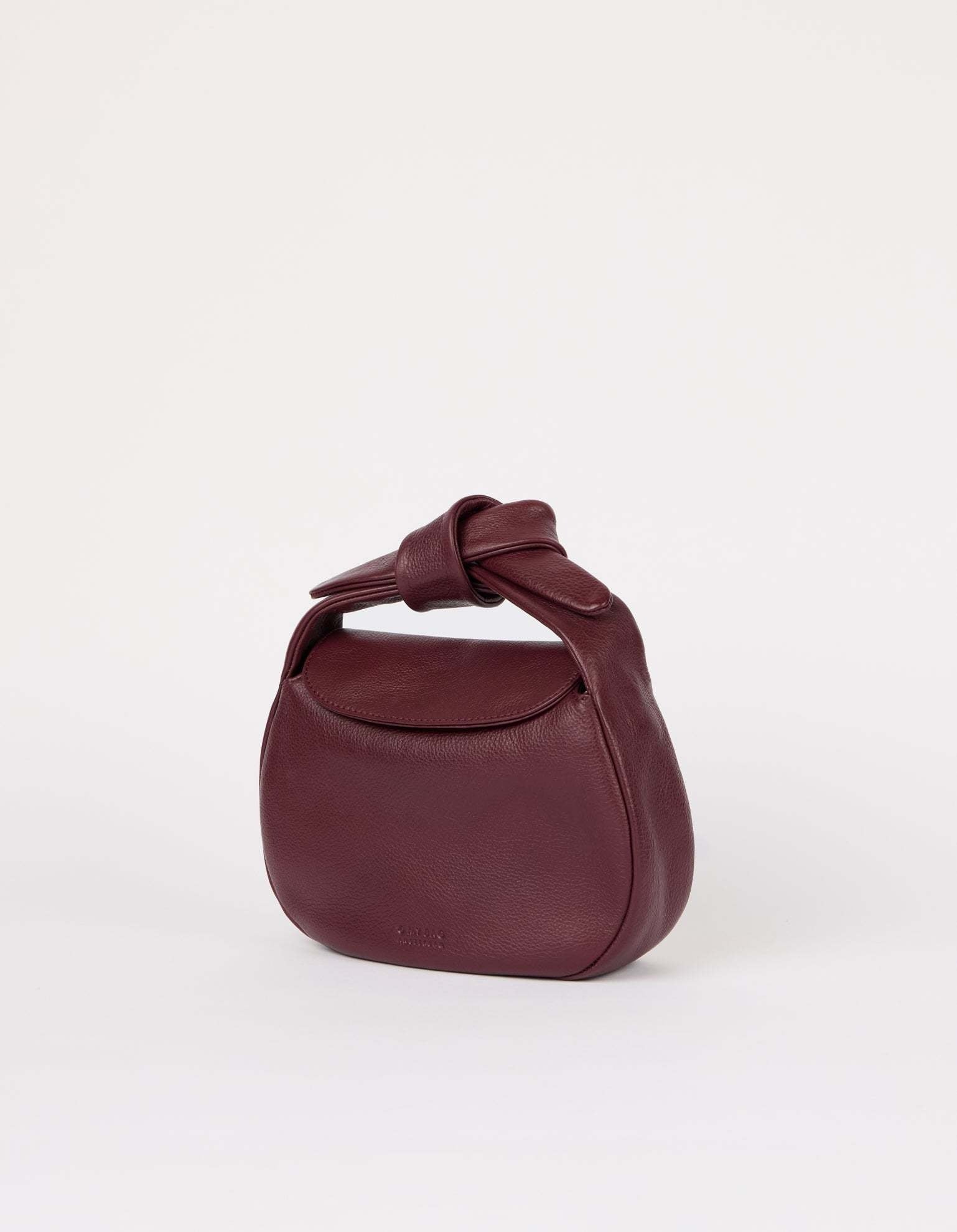Coco Croissant - Dark Cherry soft grain leather