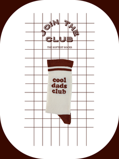 Sokken 'Cool dads club' - maat 42-46 / bruin