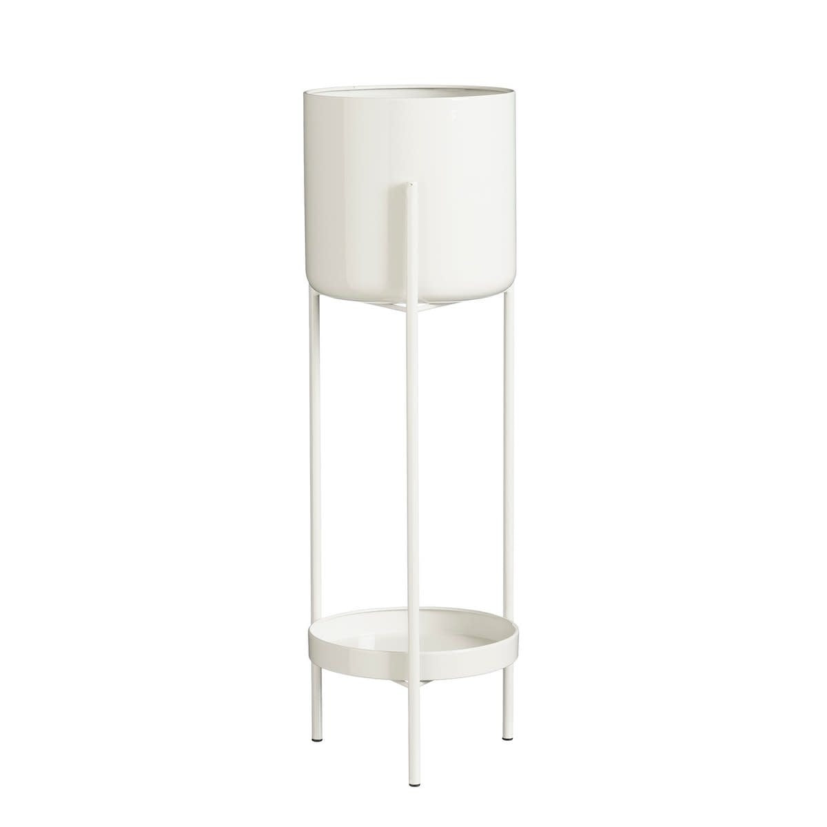 Colyn Bloempot op standaard - H60 xø19 cm - IJzer - Wit