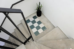 Mat 'Dalia' - Touch - 50 x 75 cm - blocked green