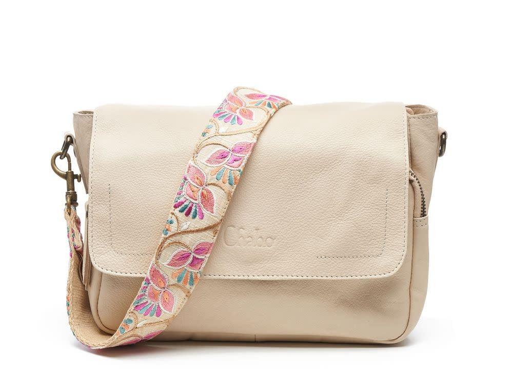 Schouderriem Silk/Cotton Dandelion Pink