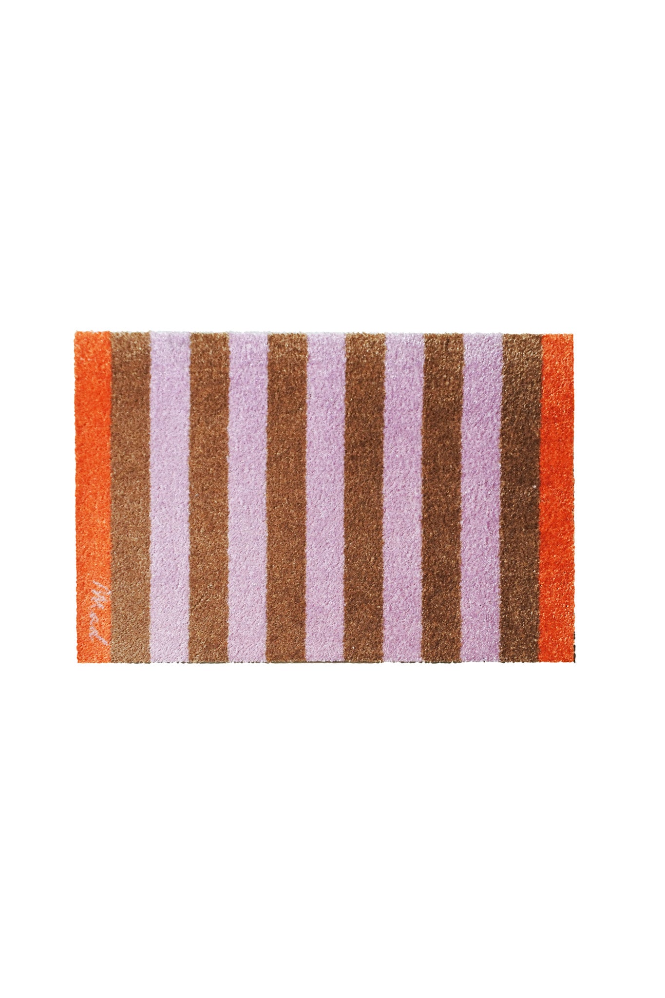 Mat 'Dario' - Touch - 50 x 75 cm - striped brown lila